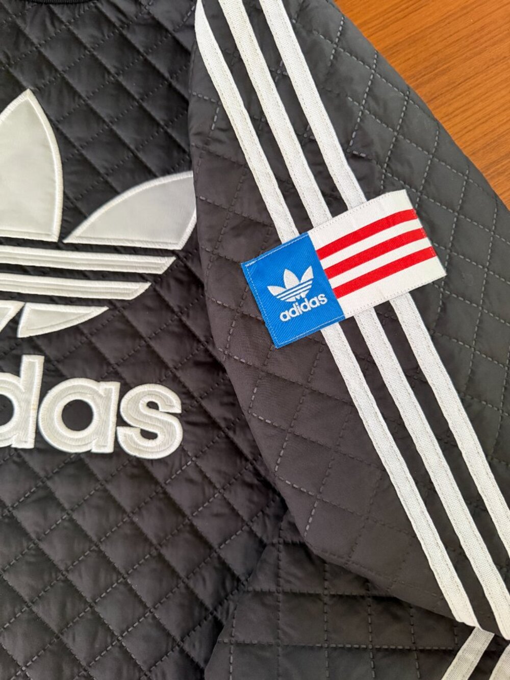 Adidas Originals x Rita Ora Quilted Trefoil Sweatshirt Black White S
